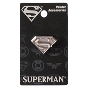Superman Logo Pewter Lapel Pin