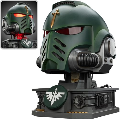 Joy Toy Warhammer 40,000 Dark Angels MkX 1:1 Scale Roleplay Helmet Prop Replica with Stand