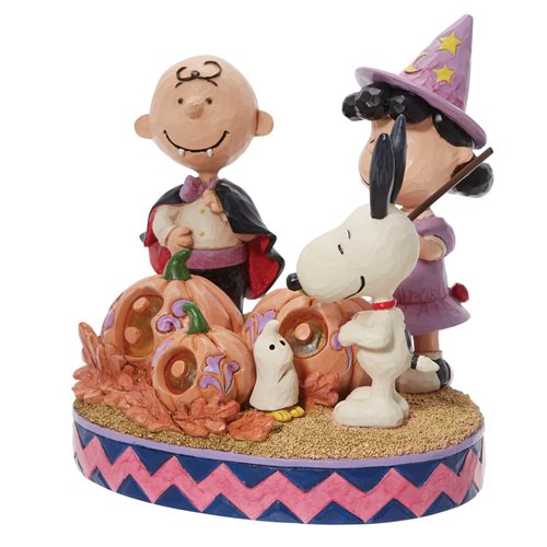 Peanuts Gang Halloween by Jim Shore Light-Up Statue