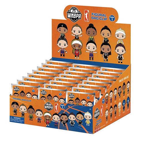 Womens National Basketball Association 3D Foam Bag Clip Random 6-Pack