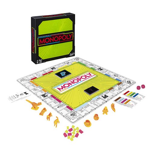 BRAND NEW Monopoly Neon Pop Hasbro Board Game Free Shipping! Ages 8+ 