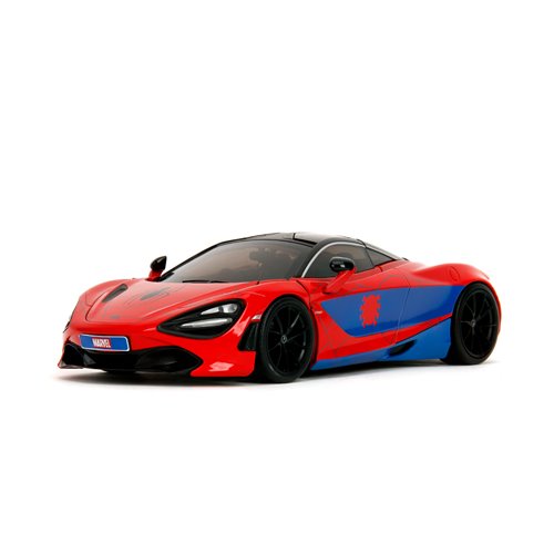 Hollywood Rides Marvel Spider-Man McLaren 720S 1:24 Scale Die-Cast Metal Vehicle with Spider-Man Fig