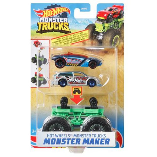 Hot Wheels Monster Trucks Monster Maker Mix 1 Case of 4