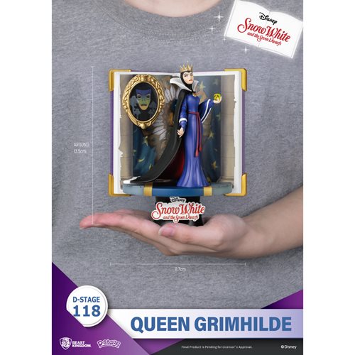 Snow White and the Seven Dwarfs Disney Story Book Series Evil Queen Grimhilde D-Stage DS-118 6-Inch