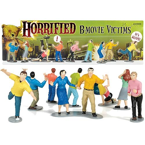 Horrified B-Movie Victims Figures Set