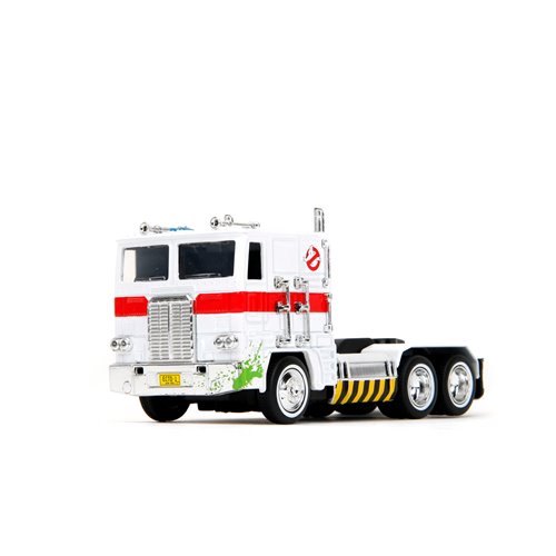 Hollywood Rides Transformers Ghostbusters G1 Optimus Prime Mashup 40th Anniversary 1:32 Scale Die-Ca