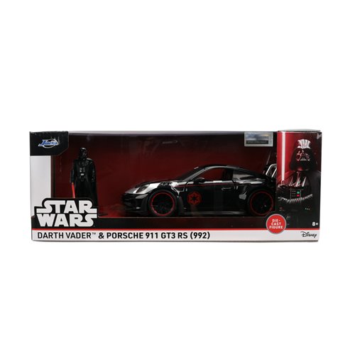 Hollywood Rides Star Wars Porsche 911 GT3 RS 992 1:24 Scale Die-Cast Metal Vehicle with Darth Vader