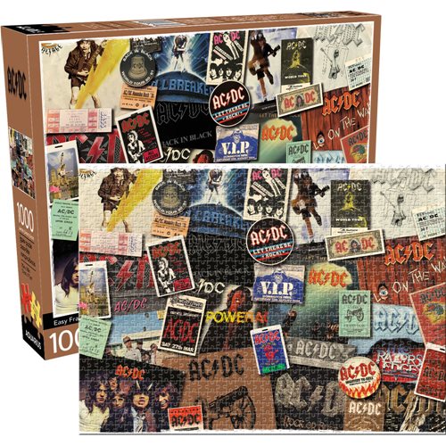 AC/DC Albums 1,000-Piece Puzzle