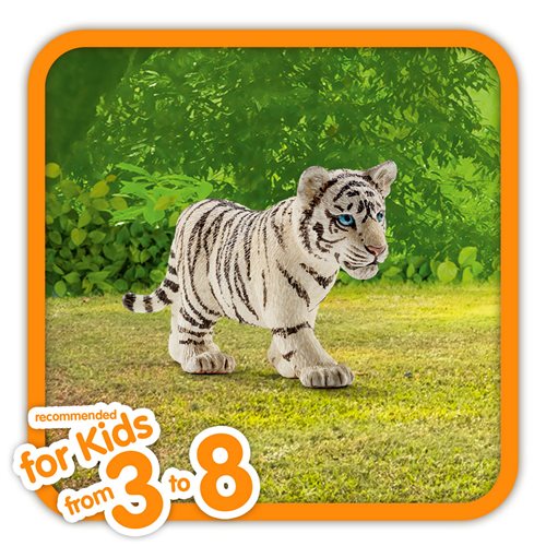 Wild Life Tiger Cub White Collectible Figure