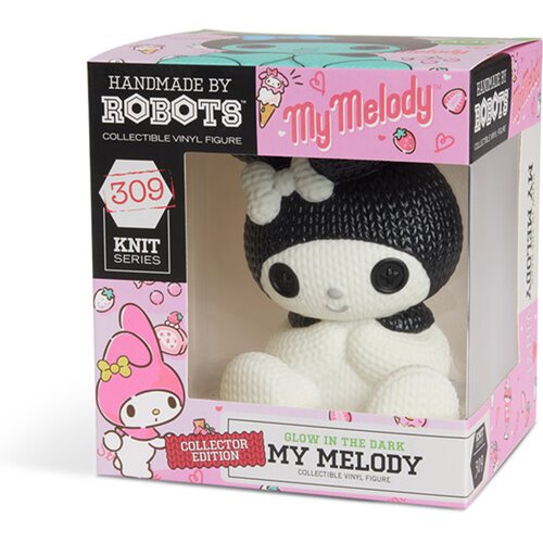 Hello Kitty and Friends My Melody #309 Glow-in-the-Dark Handmade By Robots Vinyl Figure
