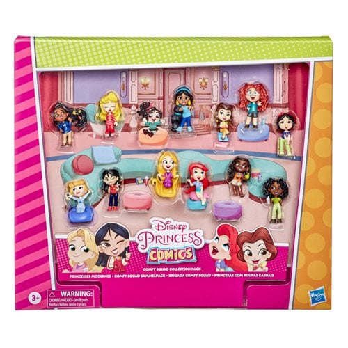 Disney Princess Comics Minis Comfy Squad Small Doll Collection Pack