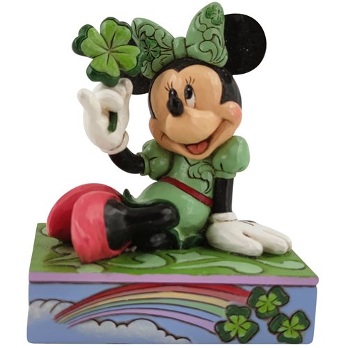 Disney Traditions Minnie Mouse Shamrock Personality Pose by Jim Shore Statue