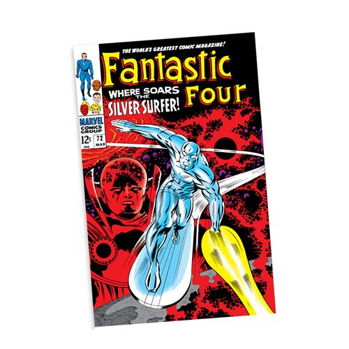 Marvel Collection Wave 6 Silver Surfer Fantastic Four #72 1:6 Scale Posed Figure with Scene and Comi