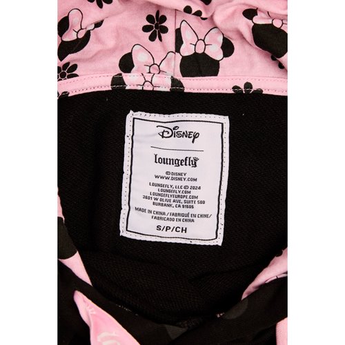 Minnie Mouse Rocks The Dots Florals Hooded Sweatshirt