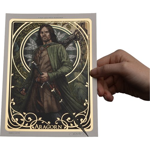 The Lord of the Rings Trilogy Aragorn A5 Art Print