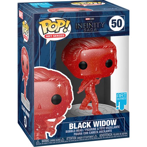 Avengers Infinity Saga Black Widow Red Artist Series Pop! Vinyl Figure with Pop! Protector Case