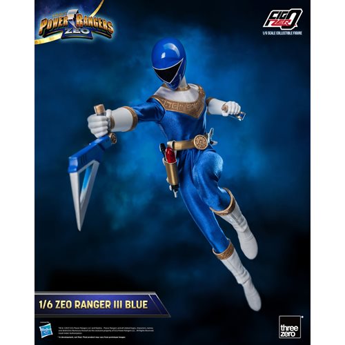Power Rangers Zeo Blue Zeo Ranger III FigZero 1:6 Scale Action Figure