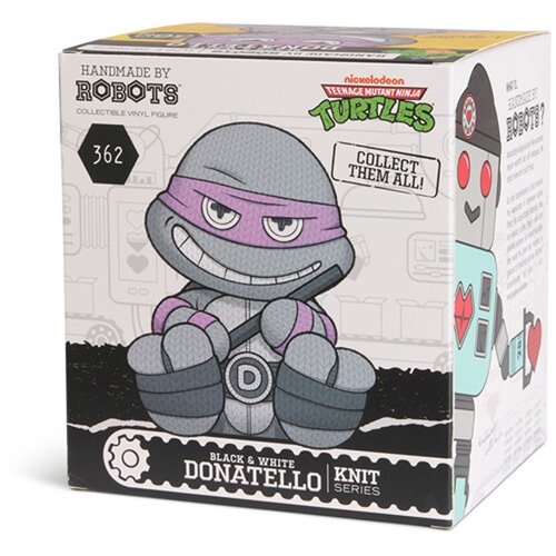 Teenage Mutant Ninja Turtles Donatello #362 Black and White Handmade by Robots Vinyl Figure
