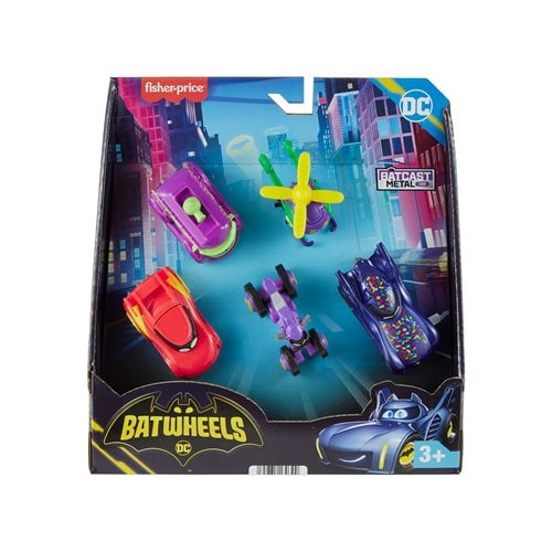 Batwheels Confetti 1:55 Scale Vehicle 5-Pack