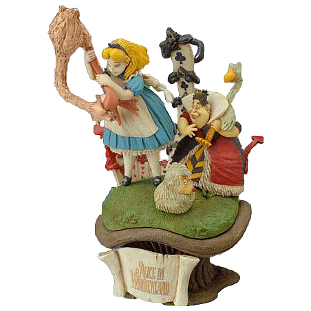 Alice in Wonderland Croquet with Queen of Hearts Figure