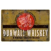Dishonored Dunwall Whiskey Vintage Metal Sign Prop Replica