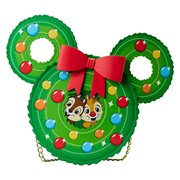 Chip and Dale Christmas Wreath Crossbody Purse