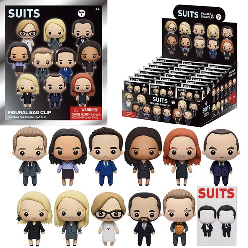 Suits 3D Foam Bag Clip Random 6-Pack
