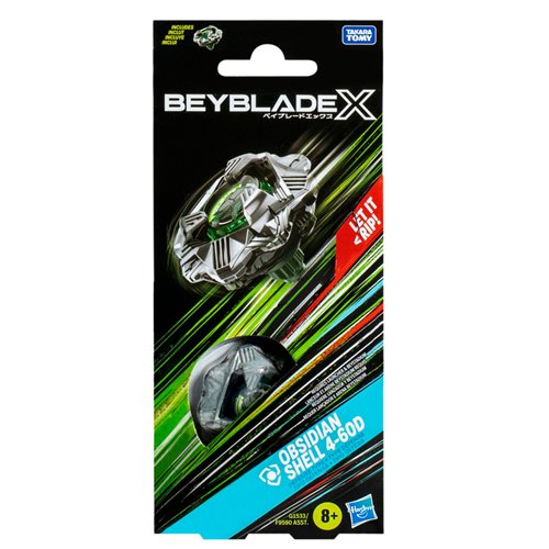 Beyblade X Obsidian Shell 4-60D Booster Pack Set