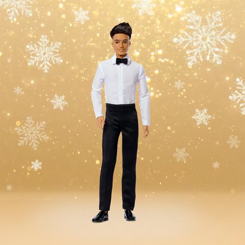 Barbie 2026 Holiday Ken Doll with Dark Brown Hair