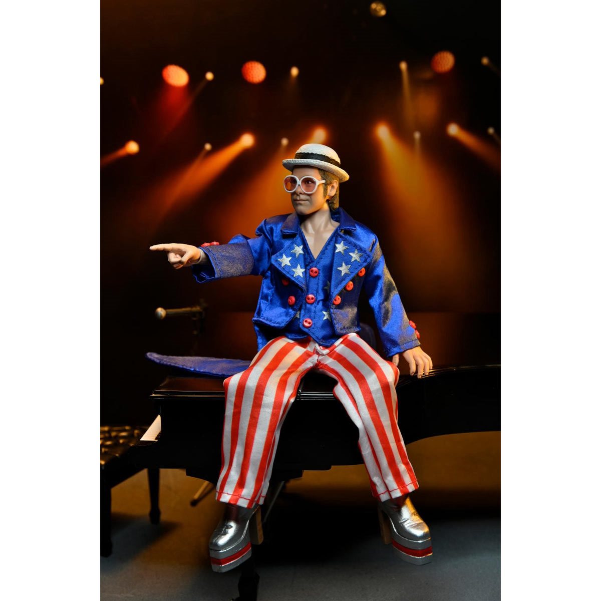 Elton John – 8″ Clothed Action Figure – Elton John (Live in '75) –