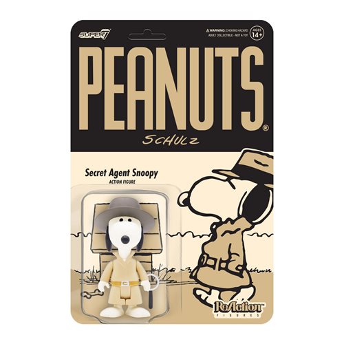 Peanuts Secret Agent Snoopy 3 3/4-Inch ReAction Figure