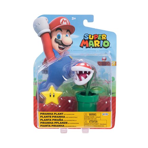World of Nintendo Wave 40 Piranha Plant with Star 4-Inch Action Figure