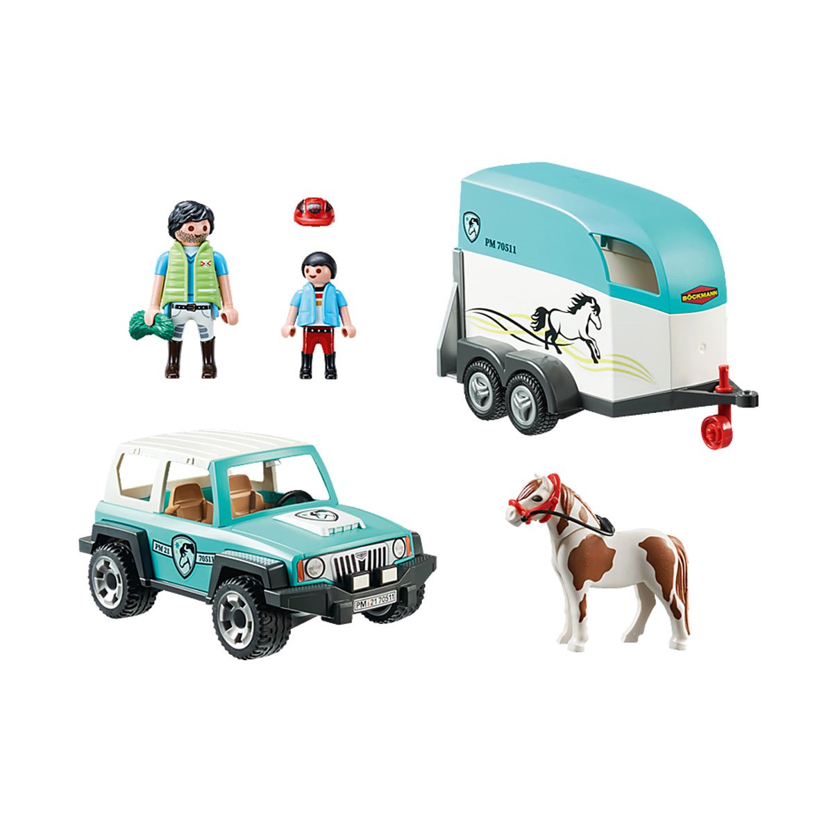 Playmobil 70511 Country - Car with Pony Trailer – HUZZAH! Toys