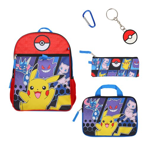 Pokemon Character Backpack 5-Piece Set