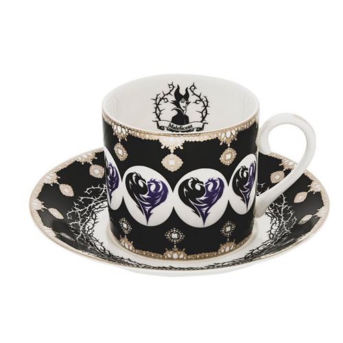 Disney English Ladies Sleeping Beauty Maleficent Cup and Saucer Set