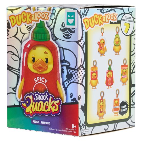 Duckalooz Snack Quacks Clip-On Blind-Box Plush Case of 8