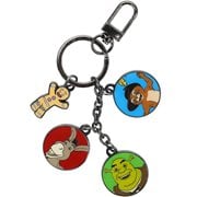 Shrek Character Circles Multi-Charm Key Chain