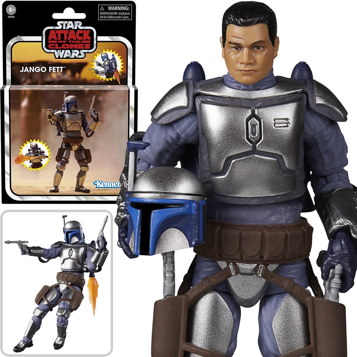 Star Wars The Vintage Collection Jango Fett 3 3/4-Inch Deluxe Action ...