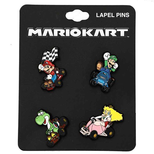 Super Mario Bros. Mario Kart Lapel Pin Set