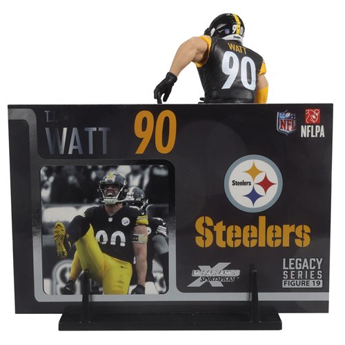 NFL SportsPicks 2024 Wave 2 Pittsburgh Steelers TJ Watt 7-Inch Scale Posed Figure