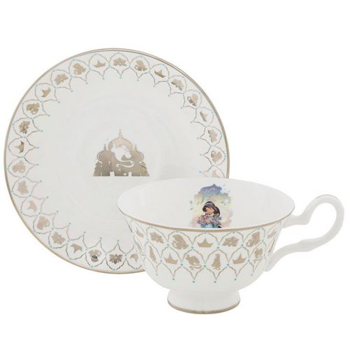 Disney English Ladies Disney 100 Aladdin Jasmine Cup and Saucer Set