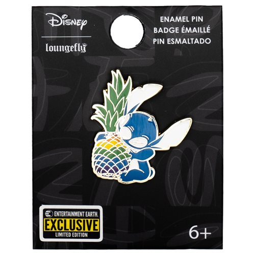 Lilo & Stitch Rainbow Pineapple Stitch Enamel Pin - Entertainment Earth Exclusive