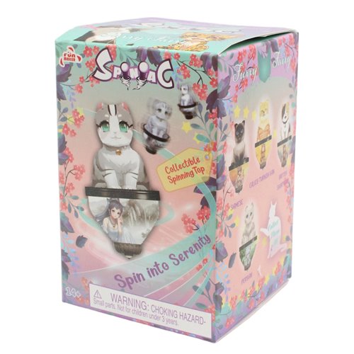 Fun Maker Spiniac Furry Fairy Blind Box Spinning Top Display Case