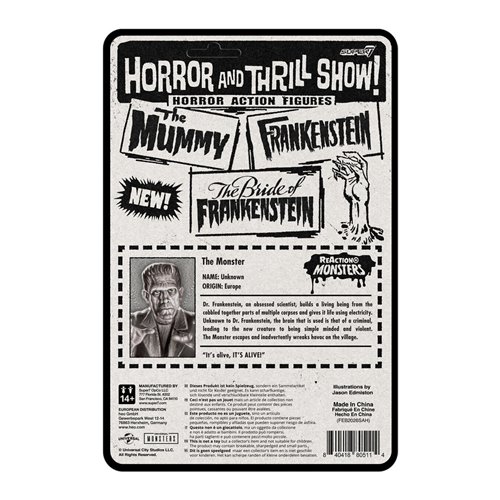 Universal Monsters Frankenstein 3 3/4-inch ReAction+ Figure