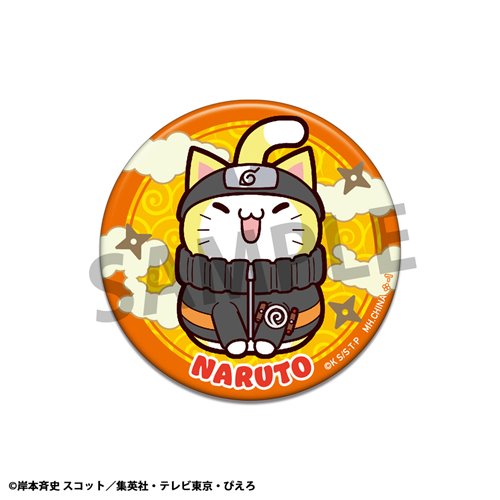 Naruto: Shippuden Nyaruto! Metal Badge Collection 2 Mega Cat Project Pin Case of 16
