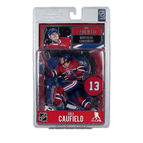 NHL SportsPicks Montreal Canadiens Cole Caufield Alternate Jersey 7-Inch Posed Figure