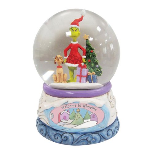 Dr. Seuss The Grinch Grinch and Max by Jim Shore Snow Globe