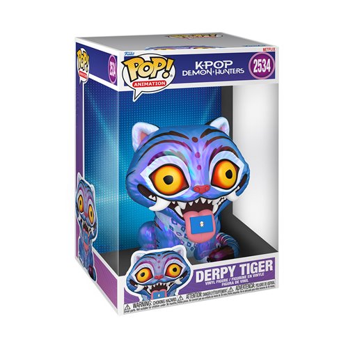 KPop Demon Hunters Derpy Tiger Jumbo 10-Inch Funko Pop! Vinyl Figure #2534
