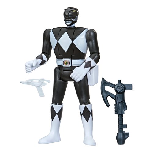 Power Rangers Retro-Morphin Black Ranger Zack Fliphead Action Figure