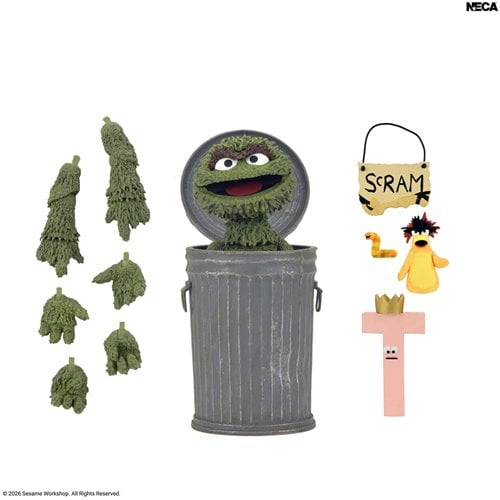 Sesame Street Ultimate Oscar the Grough 7-Inch Scale Action Figure